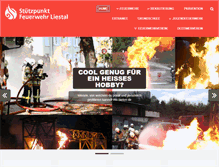 Tablet Screenshot of feuerwehr-liestal.ch